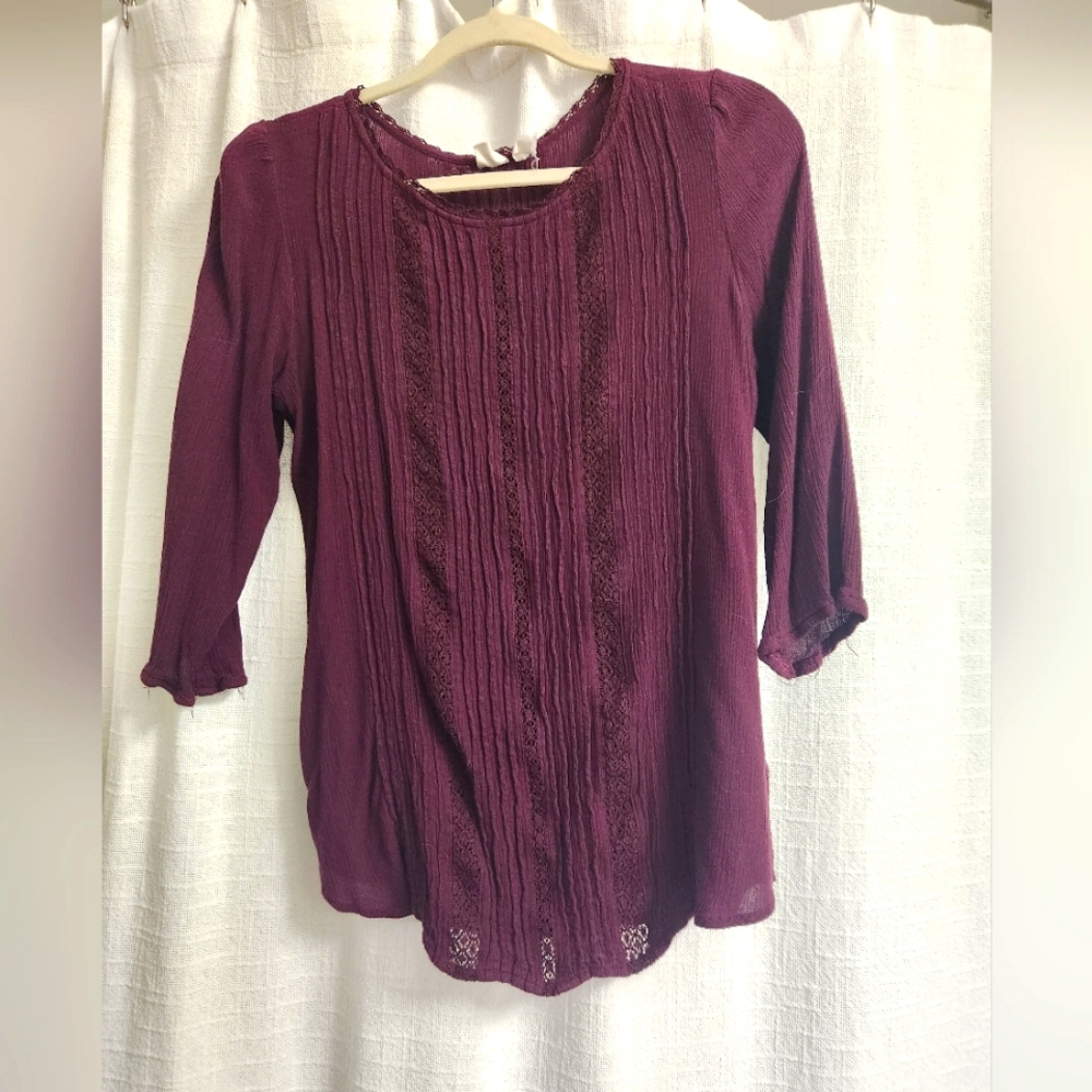 Burgundy Blouse